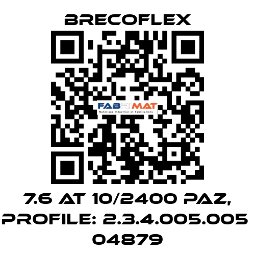 7.6 AT 10/2400 PAZ, PROFILE: 2.3.4.005.005  04879 Brecoflex