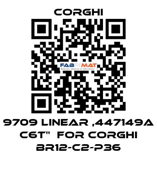 9709 LINEAR ,447149A C6T"  FOR CORGHI BR12-C2-P36 Corghi