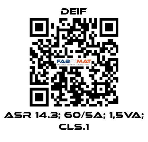 ASR 14.3; 60/5A; 1,5VA; CLS.1 Deif