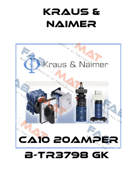 CA10 20AMPER B-TR3798 GK  Kraus & Naimer