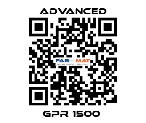 GPR 1500  Advanced