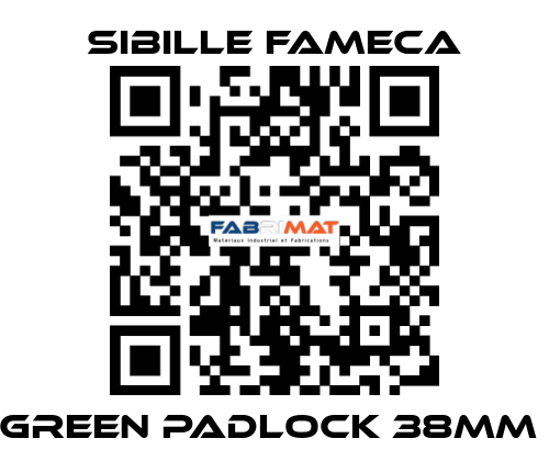 GREEN PADLOCK 38MM  Sibille Fameca