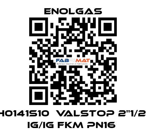 H0141S10  VALSTOP 2"1/2  IG/IG FKM PN16  Enolgas