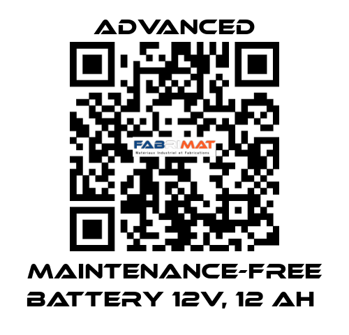 Maintenance-Free Battery 12V, 12 Ah  Advanced