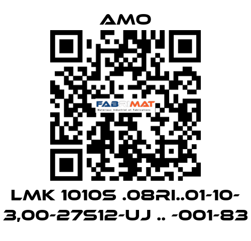 LMK 1010S .08RI..01-10- 3,00-27S12-UJ .. -001-83 Amo