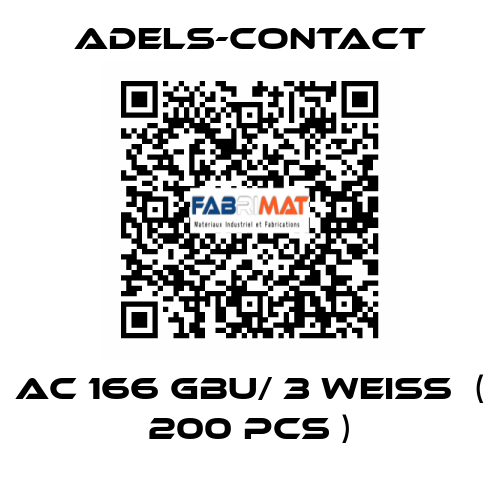 AC 166 GBU/ 3 weiß  ( 200 pcs ) Adels-Contact