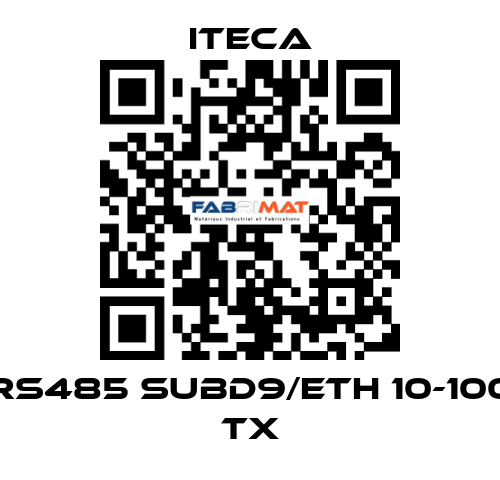 RS485 SUBD9/ETH 10-100 TX iteca