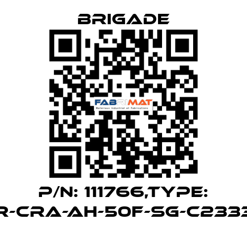 P/N: 111766,Type: CET1-AR-CRA-AH-50F-SG-C2333-111766 Brigade