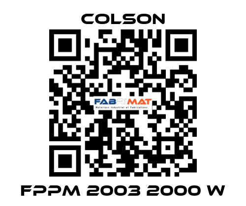 FPPM 2003 2000 W Colson