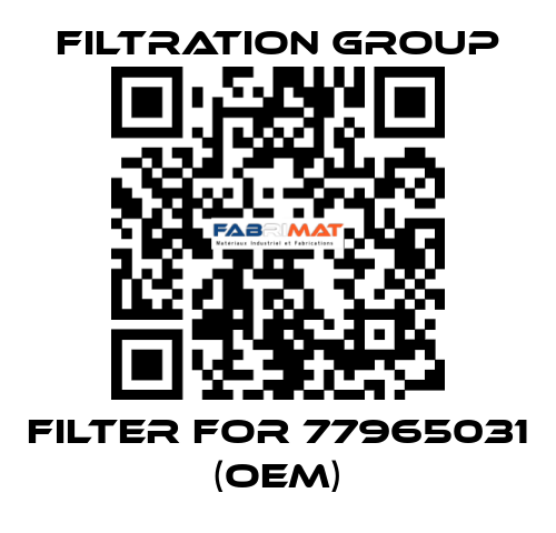 Filter for 77965031 (OEM) Filtration Group