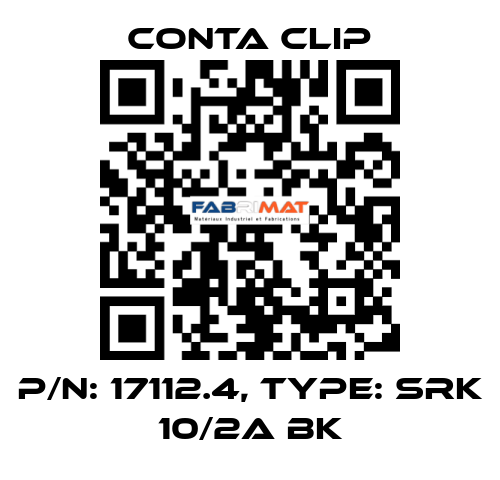 P/N: 17112.4, Type: SRK 10/2A BK Conta Clip