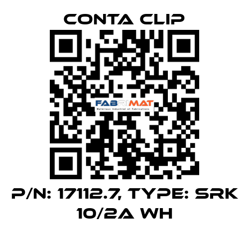 P/N: 17112.7, Type: SRK 10/2A WH Conta Clip