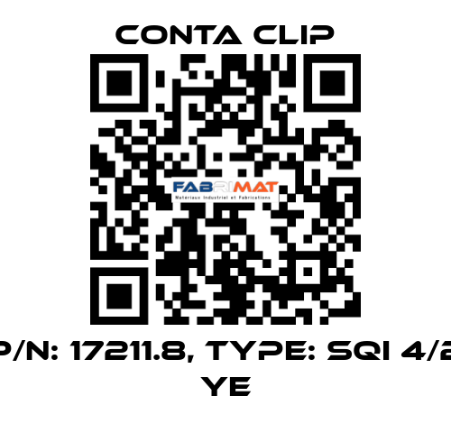 P/N: 17211.8, Type: SQI 4/2 YE Conta Clip