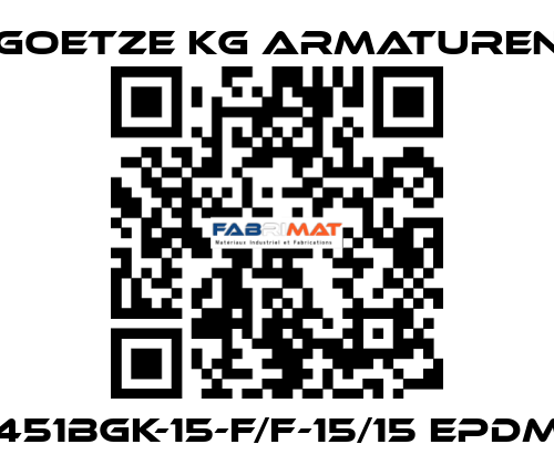 451bGK-15-f/f-15/15 EPDM Goetze KG Armaturen