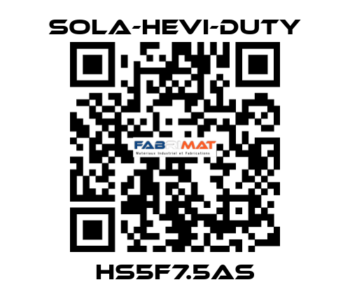 HS5F7.5AS Sola-Hevi-Duty