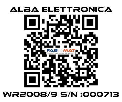 WR2008/9 S/N :000713 ALBA ELETTRONICA