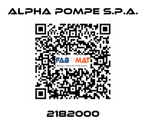 2182000 Alpha Pompe S.P.A.