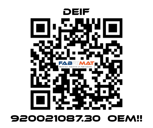 920021087.30  OEM!! Deif