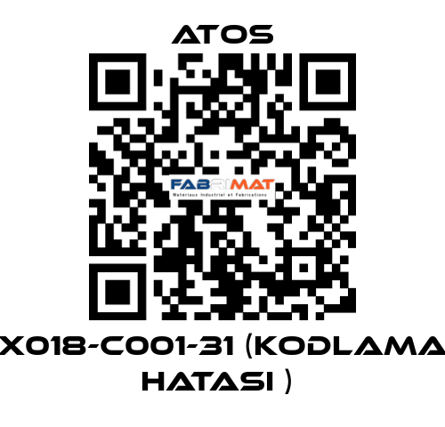 X018-C001-31 (KODLAMA HATASI )  Atos
