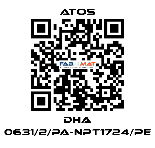 DHA 0631/2/PA-NPT1724/PE Atos