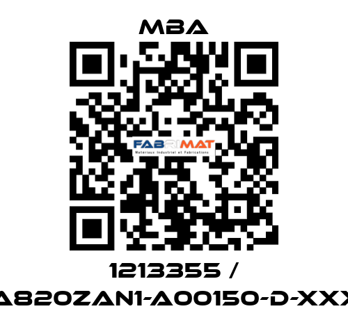 1213355 / MBA820ZAN1-A00150-D-XXXXX MBA