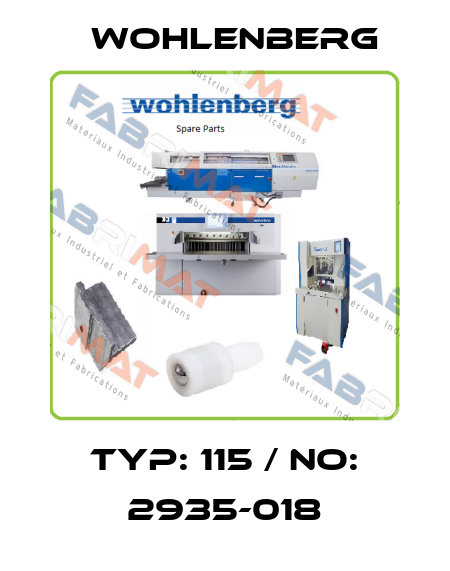 Typ: 115 / No: 2935-018 Wohlenberg