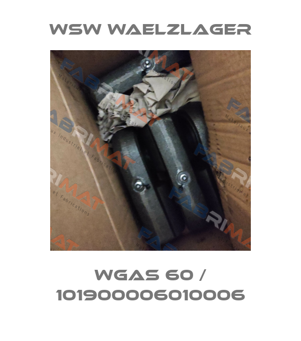 WGAS 60 / 101900006010006 WSW Waelzlager