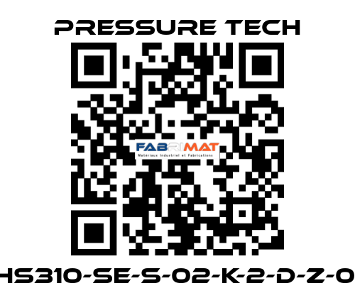 XHS310-SE-S-02-K-2-D-Z-015 Pressure Tech