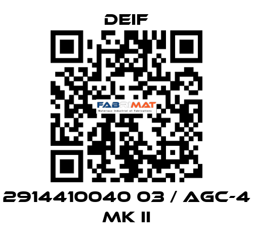 2914410040 03 / AGC-4 Mk II Deif