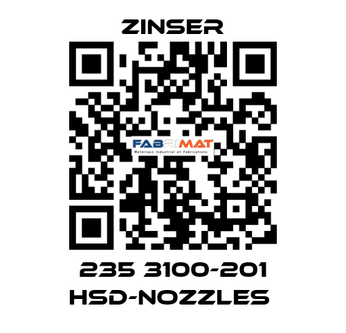 235 3100-201 HSD-nozzles  Zinser