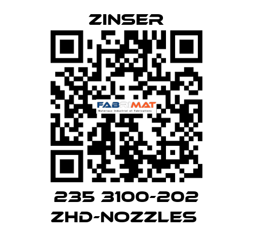 235 3100-202 ZHD-nozzles  Zinser