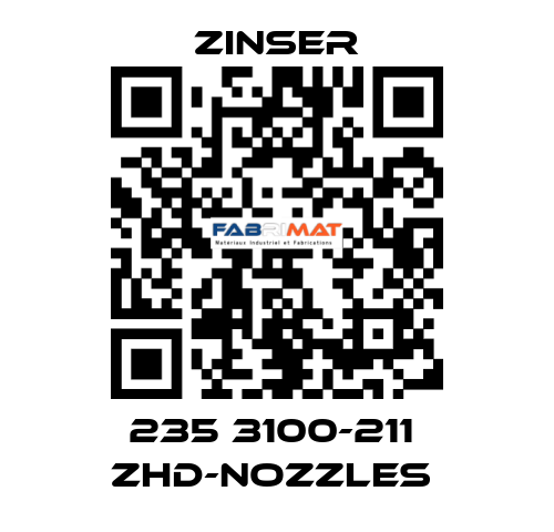 235 3100-211  ZHD-nozzles  Zinser