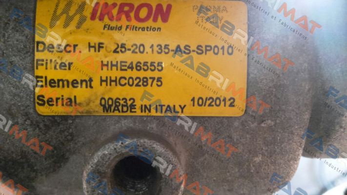 HF625-20.135-AS-SP010-B17-GE-B-XA-FP-D Ikron
