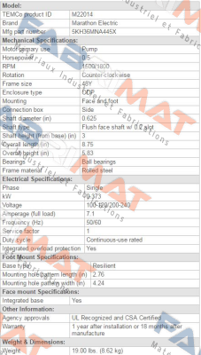 5KH36MNA445X. Marathon (Regal)