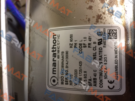 5KC38MNA447B  OEM for Plastaket Company  Marathon (Regal)