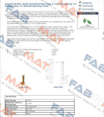 B-1138-8X01  Oil-Rite