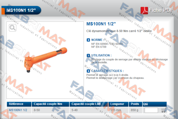 MS100N1 1/2  Sibille Fameca