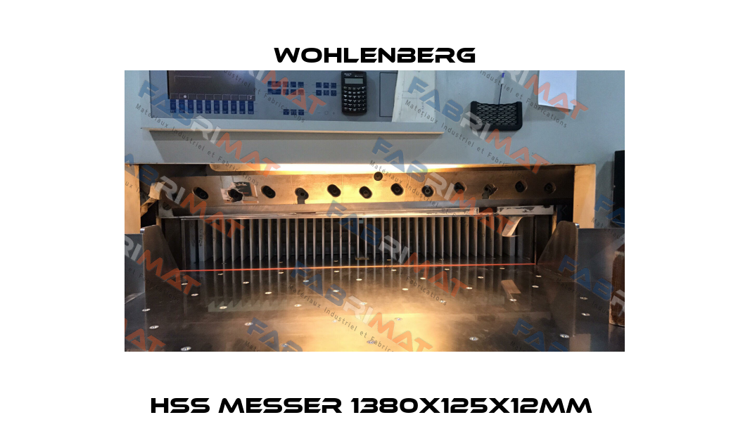 HSS Messer 1380x125x12mm  Wohlenberg