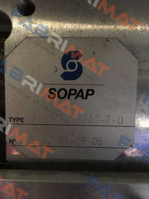 TS 200-3-300-7-D  Sopap