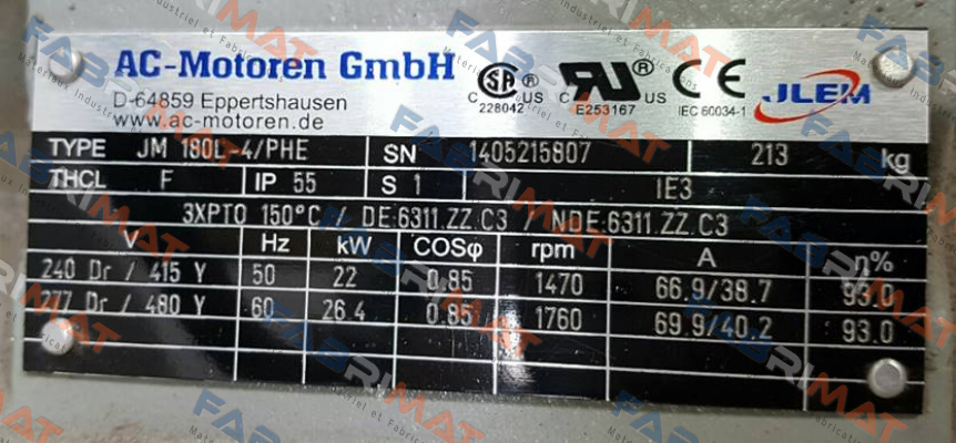 JM 180 L-4 L-4 /PHE AC Motoren
