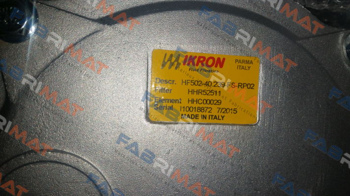 HHC00029 / HEK02-40.239-FS-RP025-VM-B17-B-570l/min. Ikron