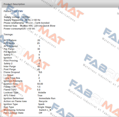 P25F FMV Pactrol