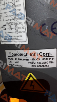 Alpha 608B, SN: 08000056 Fomotech