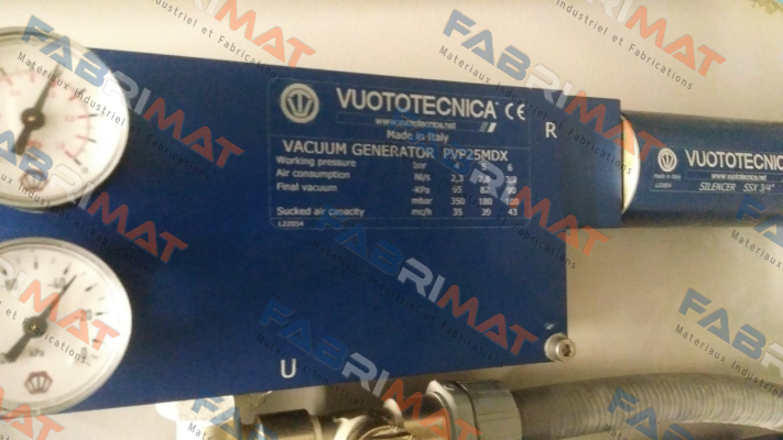 PVP25MDX Vuototecnica