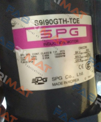 SPG S9I90GTH-TCE Spg Motor