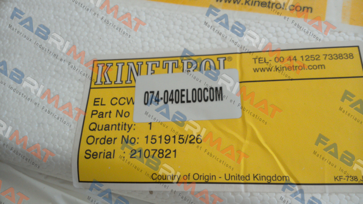 074-040EL00C0M Kinetrol