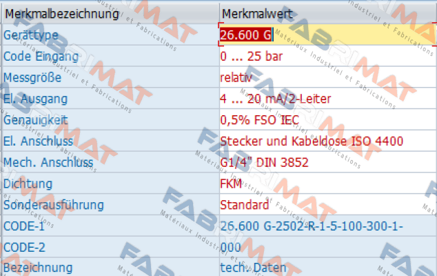 26.600 G-2502-R-1-5-100-300-1-000 Bd Sensors