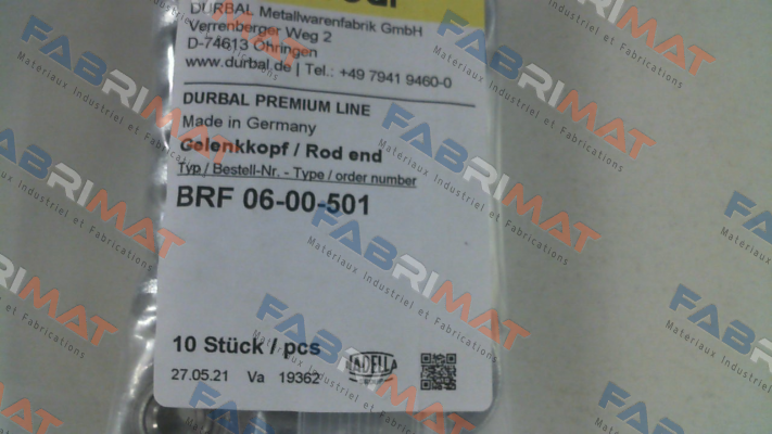 BRF06-00-501 Durbal