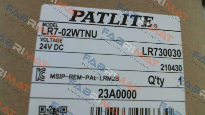 LR7-02 WTNU Patlite