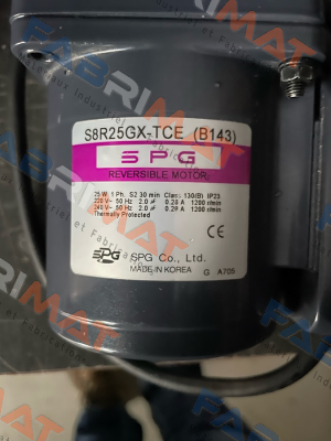 S8R25GX-TCE (B143) Spg Motor